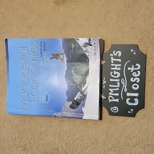 Managerial Economics Textbook Paperback College 8th Edition Wiley